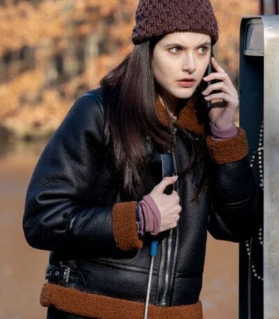 Ainsley Seiger Law and Order SVU Leather Jacket