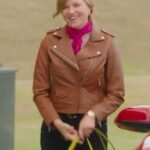 Alexa Crowe My Life Is Murder S03 Brown Leather Jacket