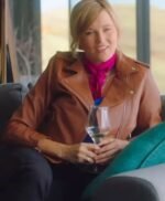 Alexa Crowe My Life Is Murder S03 Brown Leather Jacket