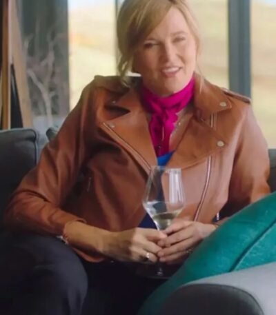 Alexa Crowe My Life Is Murder S03 Brown Leather Jacket