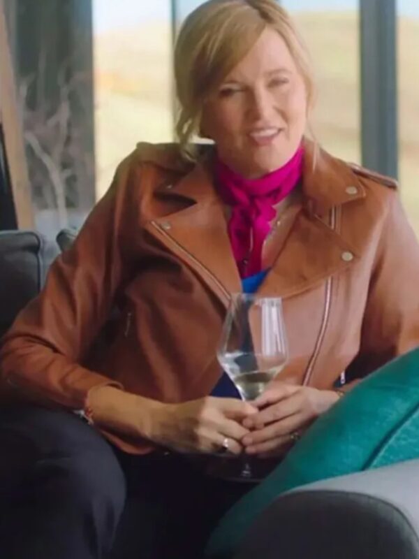 Alexa Crowe My Life Is Murder S03 Brown Leather Jacket