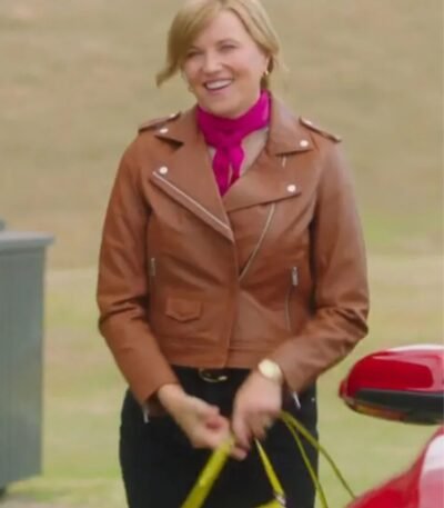 Alexa Crowe My Life Is Murder S03 Brown Leather Jacket