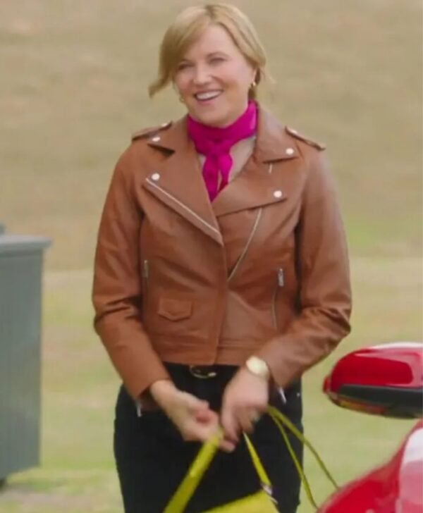 Alexa Crowe My Life Is Murder S03 Brown Leather Jacket