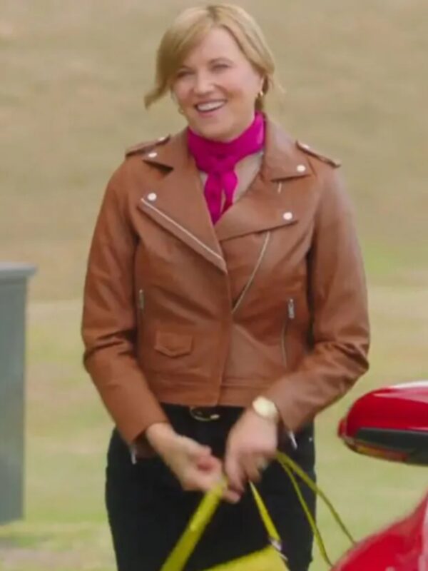 Alexa Crowe My Life Is Murder S03 Brown Leather Jacket