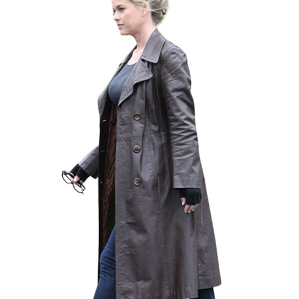 Alice Eve Cult Killer 2024 Brown Trench Coat