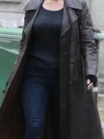 Alice Eve Cult Killer 2024 Brown Trench Coat