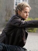 Alice Eve Cult Killer 2024 Brown Trench Coat