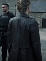 Alice Eve Cult Killer 2024 Brown Trench Coat