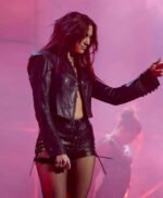 BRIT Awards 2024 Dua Lipa Leather Jacket