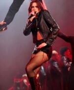 BRIT Awards 2024 Dua Lipa Leather Jacket