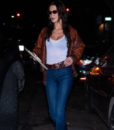 Bella Hadid New york Leather Jacket