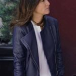 Better Things Season 04 Pamela Adlon Blue Leather Jacket