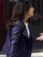 Better Things Season 04 Pamela Adlon Blue Leather Jacket