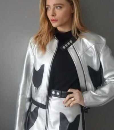 CCXP 2022 Chloe Moretz Silver Jacket