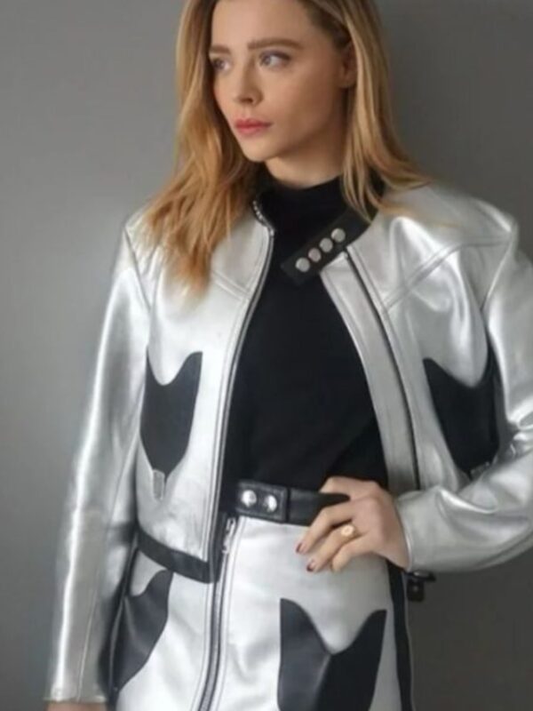 CCXP 2022 Chloe Moretz Silver Jacket