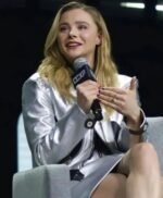 CCXP 2022 Chloe Moretz Silver Jacket