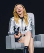 CCXP 2022 Chloe Moretz Silver Jacket