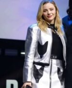 CCXP 2022 Chloe Moretz Silver Jacket
