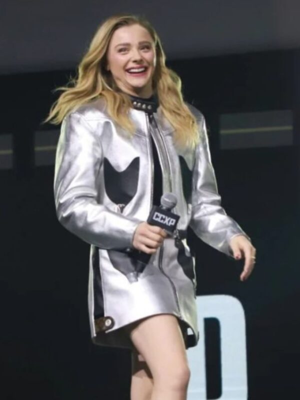 CCXP 2022 Chloe Moretz Silver Jacket