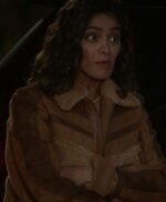 CSI Vegas S02 Allie Rajan Sherpa Suede Jacket
