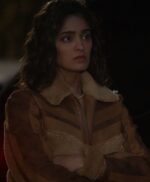 CSI Vegas S02 Allie Rajan Sherpa Suede Jacket