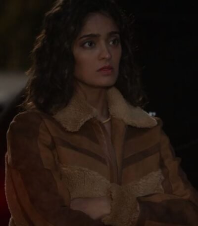 CSI Vegas S02 Allie Rajan Sherpa Suede Jacket