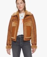 CSI Vegas S02 Allie Rajan Sherpa Suede Jacket