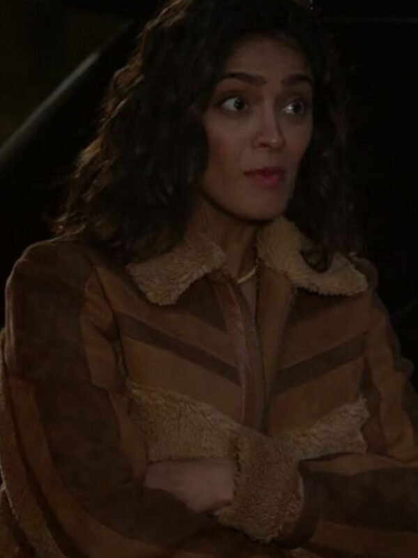CSI Vegas S02 Allie Rajan Sherpa Suede Jacket