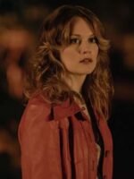Cara Theobold The Long Shadow Leather Jacket