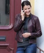 Cobie Smulders Jack Reacher 2 Turner Leather Jacket