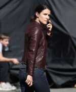 Cobie Smulders Jack Reacher 2 Turner Leather Jacket