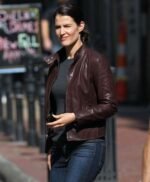Cobie Smulders Jack Reacher 2 Turner Leather Jacket