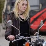 Dakota Fanning Viena and the Fantomes Leather Jacket