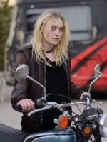 Dakota Fanning Viena and the Fantomes Leather Jacket