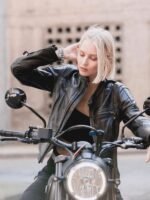 Dakota Fanning Viena and the Fantomes Leather Jacket