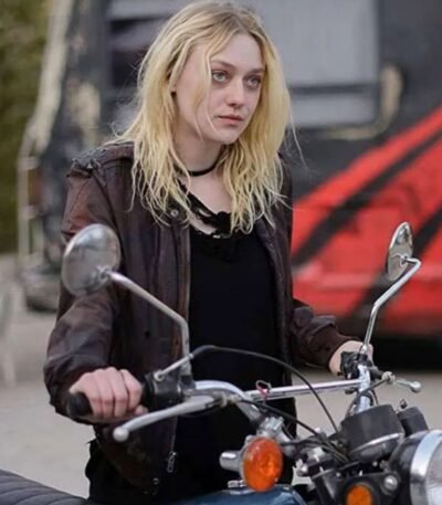 Dakota Fanning Viena and the Fantomes Leather Jacket