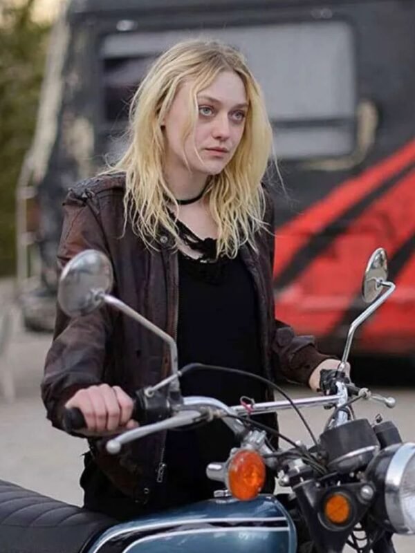 Dakota Fanning Viena and the Fantomes Leather Jacket