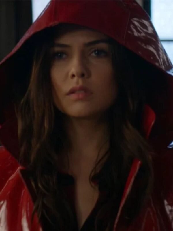 Danielle Campbell Tell Me A Story Red Raincoat