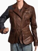Defiance Julie Benz Real Leather Jacket