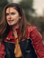 Derry Girls Ms De Brún Black and Red Leather Jacket