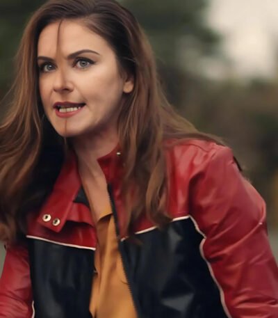 Derry Girls Ms De Brún Black and Red Leather Jacket