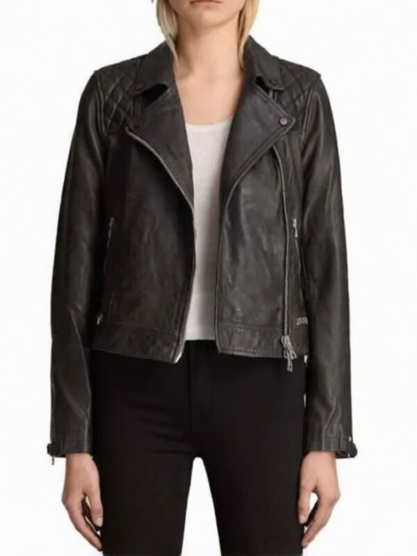 Dominika Egorova Red Sparrow Black Jacket