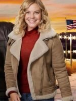 Eloise Mumford Grace Garland Shearling Fur Jacket