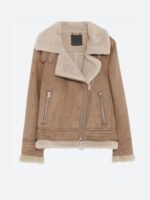 Eloise Mumford Grace Garland Shearling Fur Jacket