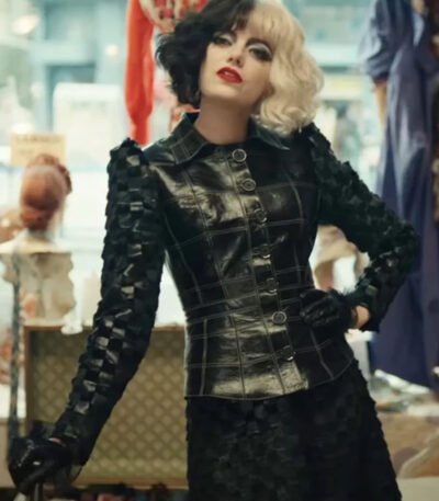 Emily Emma Stone Cruella Black Jacket