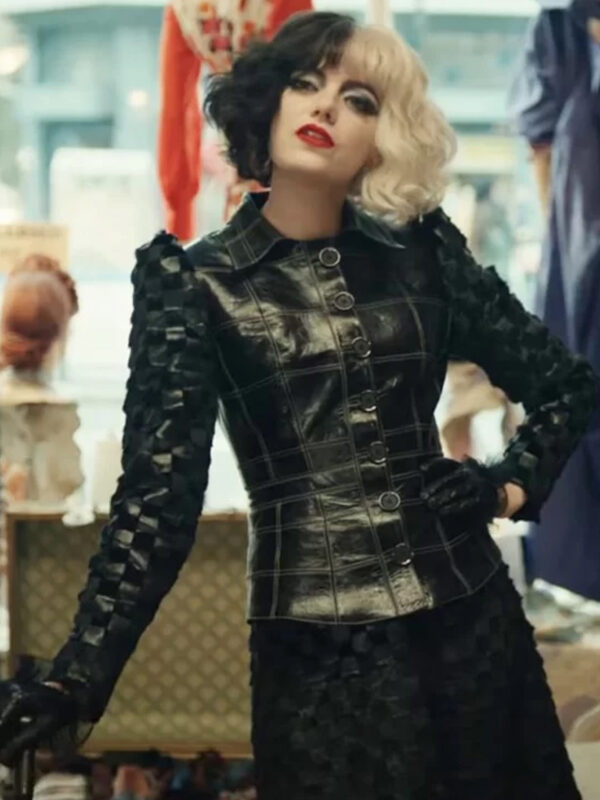 Emily Emma Stone Cruella Black Jacket