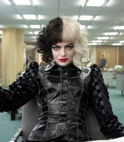 Emily Emma Stone Cruella Black Jacket