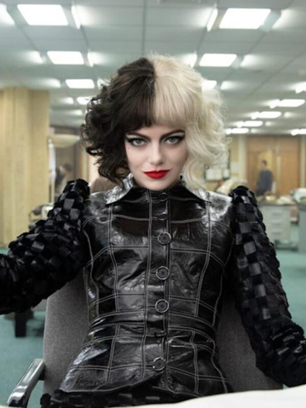 Emily Emma Stone Cruella Black Jacket