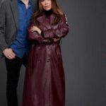 Family History Mysteries 2023 Buried Past Janel Parrish Leather Trench Coat