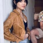 Finestkind Jenna Ortega Brown Leather Jacket